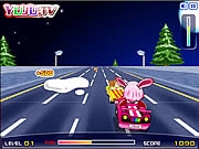 Автомобиль Yuju розовый